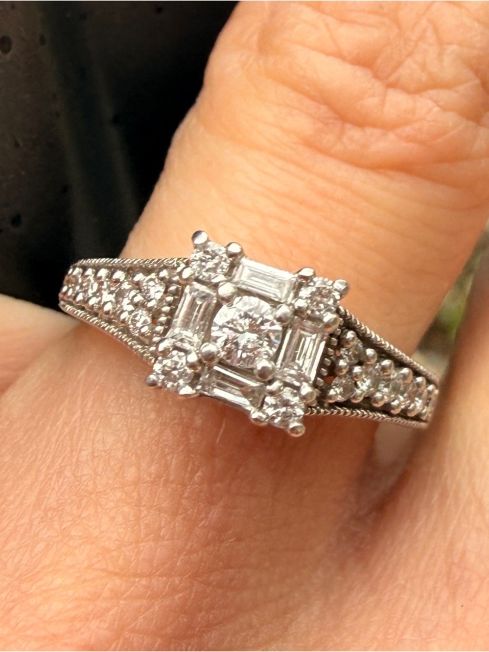 ✨🤩Keepsake 14K White Gold Diamond Ring ✨ Sz 6.75